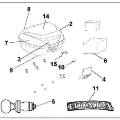 Honda Topkoffer 35L Velvet Red Metallic