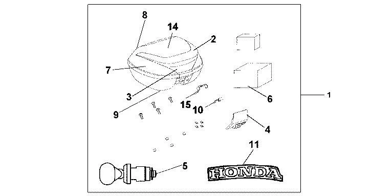 Honda Topkoffer 35L Velvet Red Metallic Honda Topkoffer 35L Velvet Red Metallic -Ktm-Verkoopwinkel 08L55 KTF 840B c117