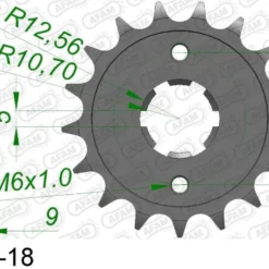 AFAM Tandwiel Voorzijde 18T - 428