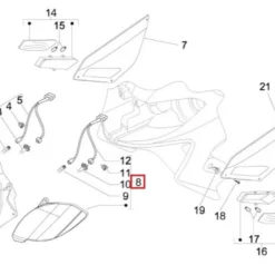 Aprilia Koplamp Unit Links