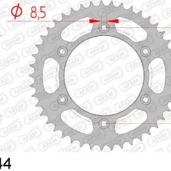 AFAM Tandwiel Achterzijde Staal 44T - 520