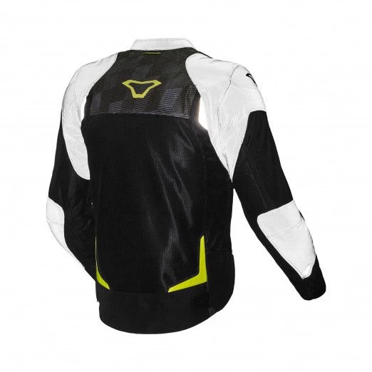 Macna Orcano Night Eye Motorjas Macna Orcano Night Eye Motorjas -Ktm-Verkoopwinkel Macna Orcano Men Night Eye zwart wit achterzijde 5f1d