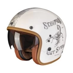 Scorpion Belfast Evo Pique Motorhelm -Ktm-Verkoopwinkel scorpion belfast evo pique creme noir 7090