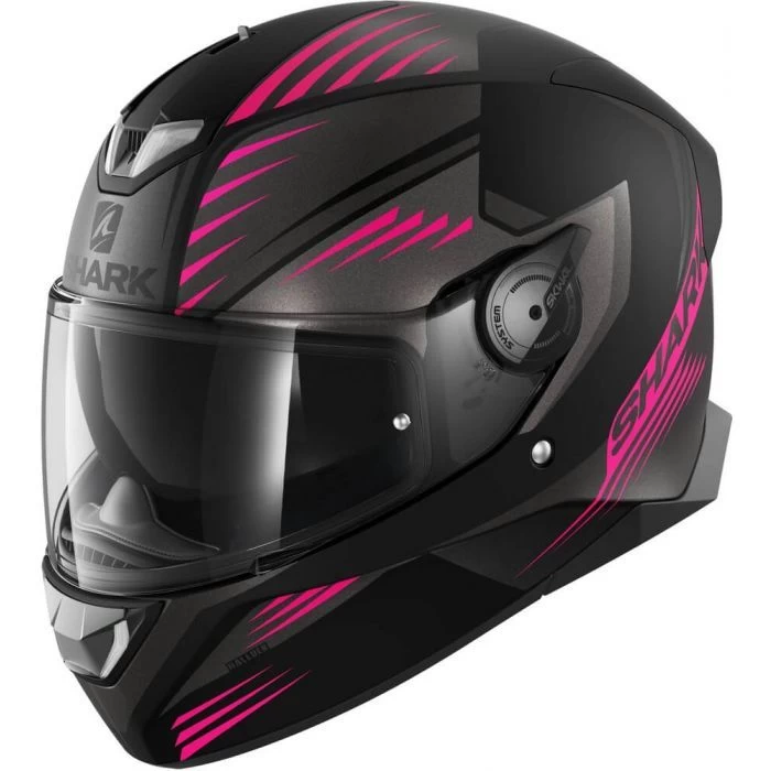 Shark Skwal 2 LED Hallder Motorhelm Shark Skwal 2 LED Hallder Motorhelm -Ktm-Verkoopwinkel shark skwal 2 led hallder zwart roze f77c